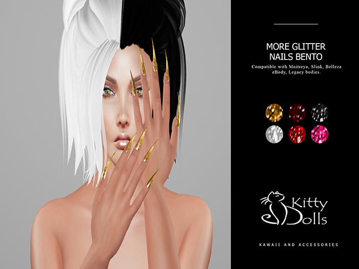 K.D More Gitter Nails - Wear me/Touch me