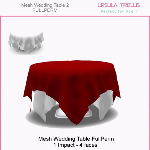*UT* Box Full Perm Mesh Wedding Table2