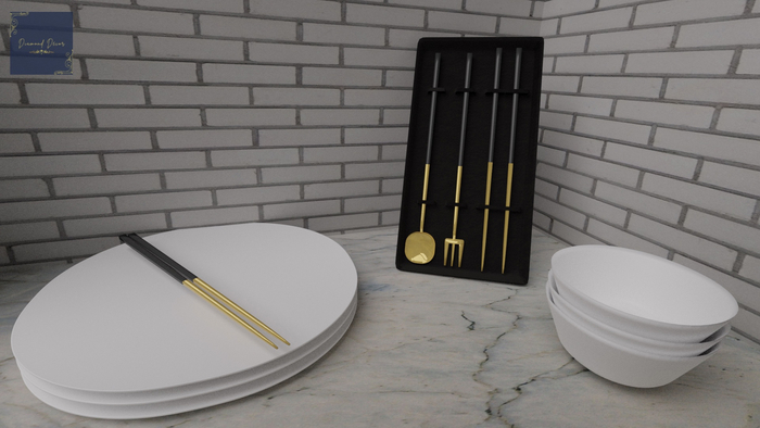 [DD] Korean Dish & Utensil Set
