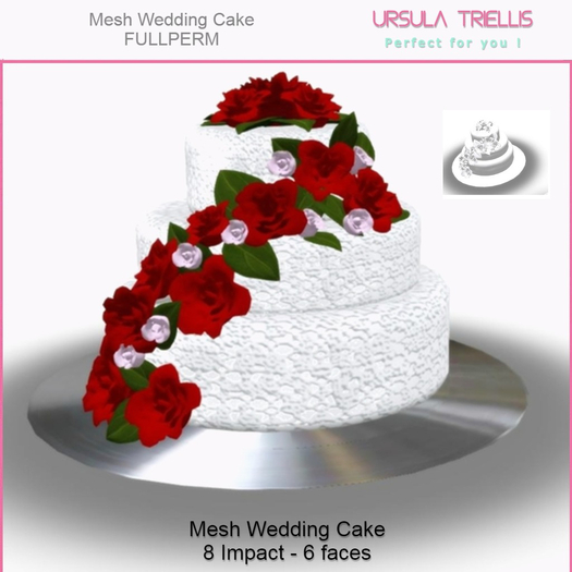 *UT* Full Perm Mesh Wedding Cake