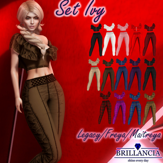 BRILLANCIA -Top  Ivy CHOCOLATE