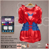 Baiastice_Nana Belted Shirt Dress-Red