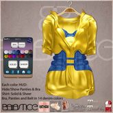 Baiastice_Nana Belted Shirt Dress-Jonquil