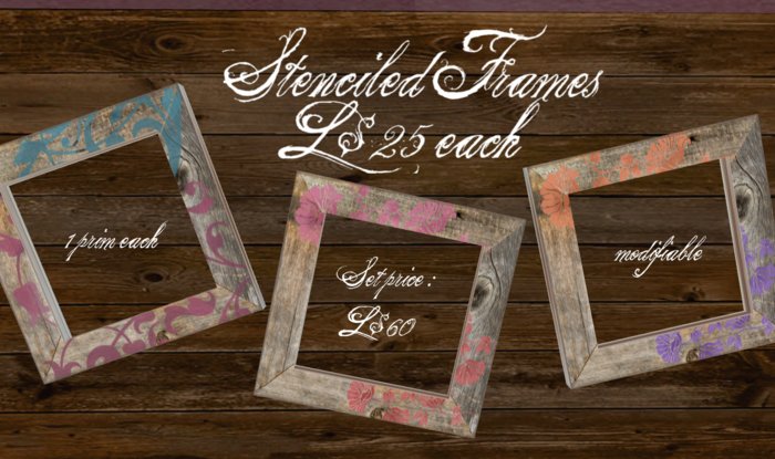 Eternal Blessings Stenciled Frame Set 3 (boxed)