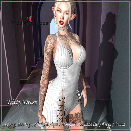 [FB] Kitty Dress WHITE