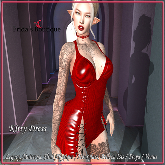 [FB] Kitty Dress RED