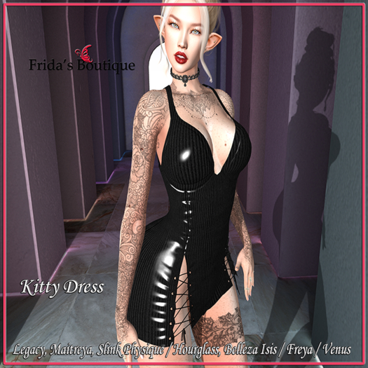 [FB] Kitty Dress BLACK
