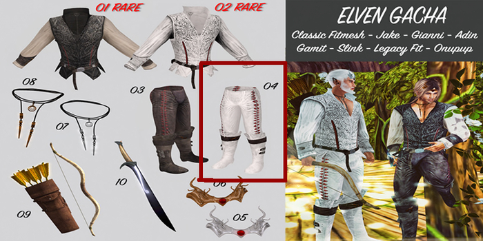 4.DiMi's - Elven Pants and Boots White - Jake