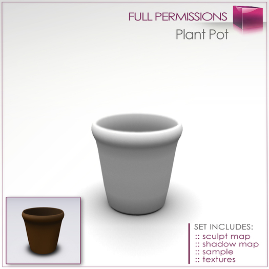 Full Perm Plans Flowers Pot Vase - Builder's Kit Set