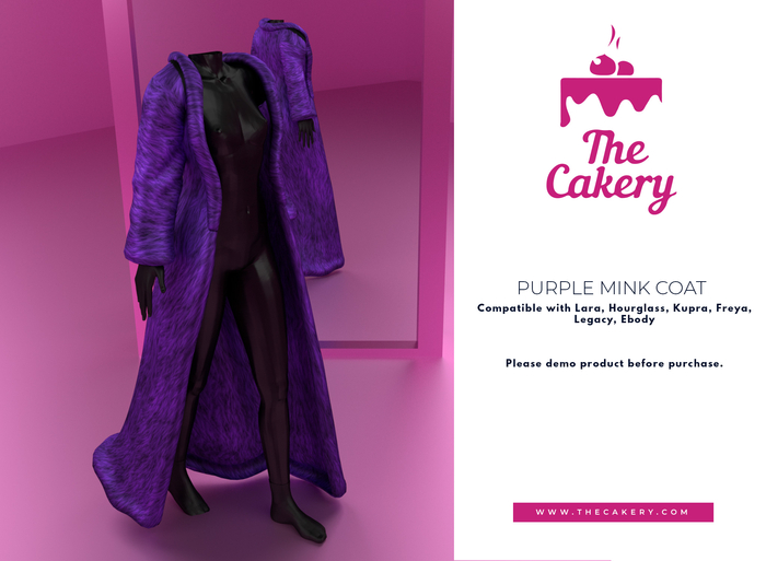 -TC- Purple Mink Coat