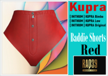 [R39] Kupra Baddie Shorts Red