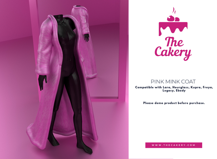 -TC- Pink Mink Coat