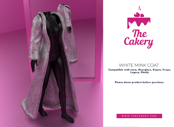 -TC- White Mink Coat