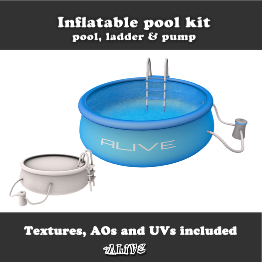 Alive FULLPERM Inflatable Pool - builder's kit