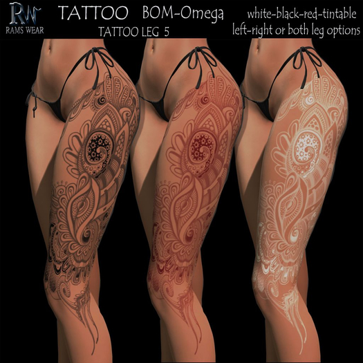 RAMS WEAR-Tattoo Leg 5