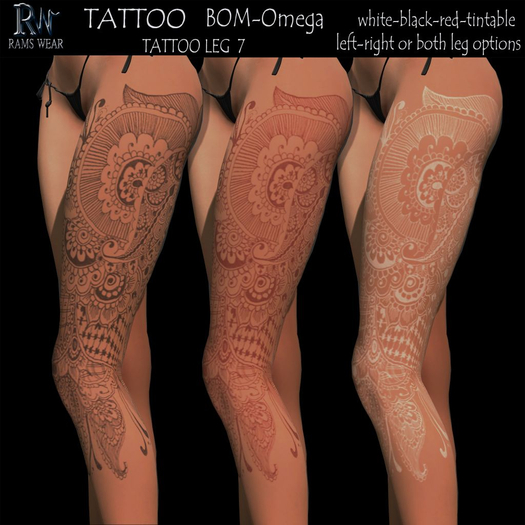 RAMS WEAR-Tattoo Leg 7