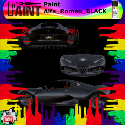 Paint Alfa Romeo BLACK