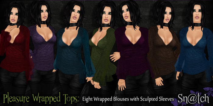 :::Sn@tch Pleasure Wrapped Tops:::