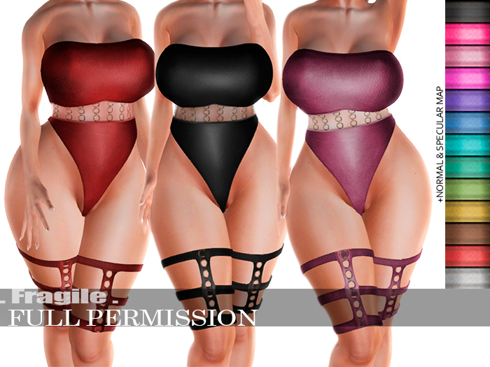 .Fragile. 13 Textures full Perm for Shine Body Harness Haisha