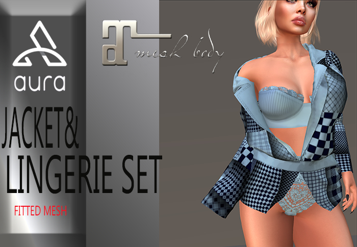 75%OFF* LOOSE JACKETfor MAITREYA *CHECKER BLUE