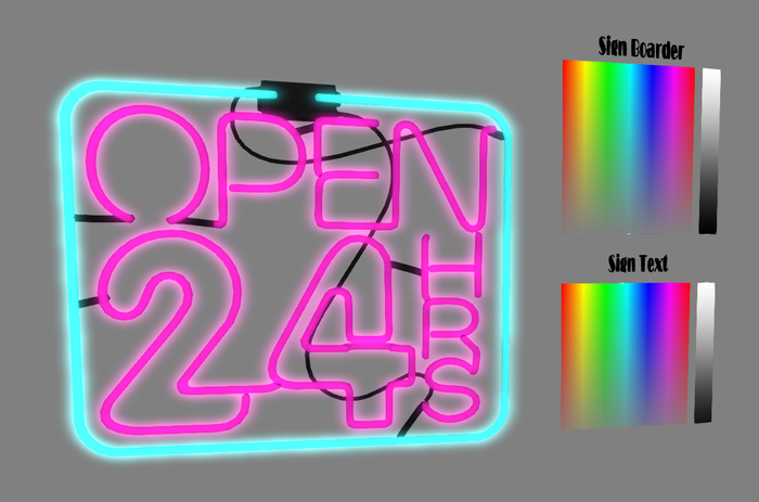 :::ND::: Open 24hr Neon Sign (BOXED)