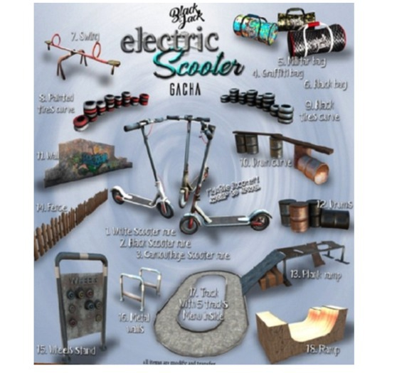 BJK * Scooter gacha - Double ramp