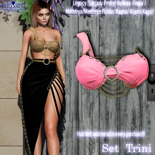 BRILLANCIA -  Top Trini pink