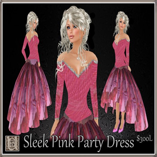 Sleek Pink!  party dress