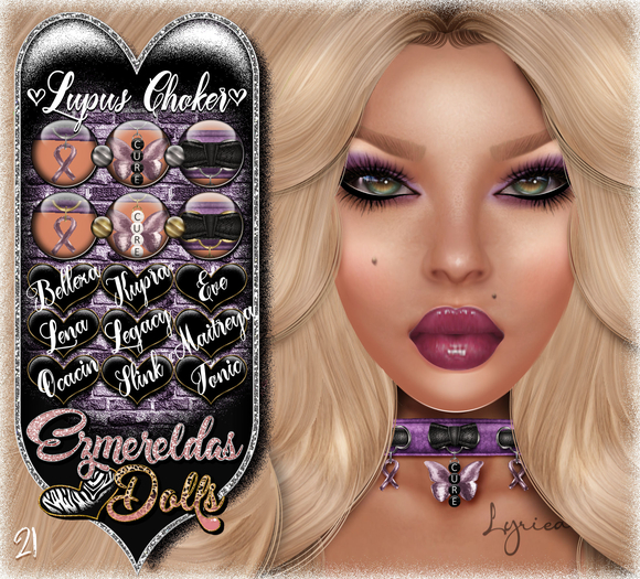 Jewelry: Awareness Choker [Lupus]•[With Materials] 