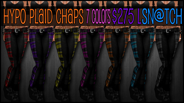 :::Sn@tch Plaid Leather Chaps:::