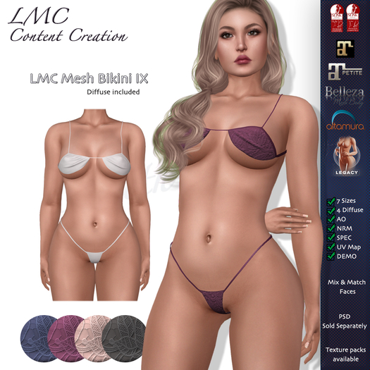 LMC Mesh - Bikini IX - 2 Piece Beach Set 