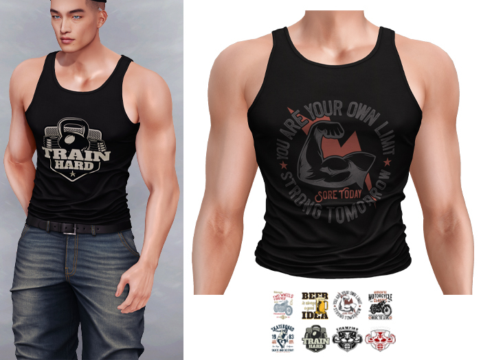 Mossu - Dylan Tank Top - Black