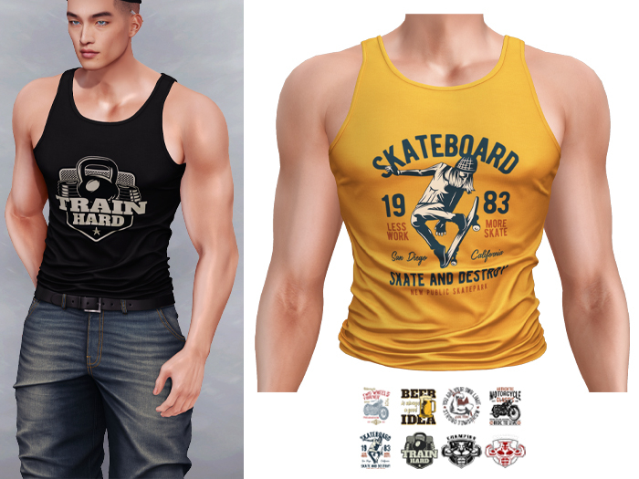 Mossu - Dylan Tank Top - Yellow 