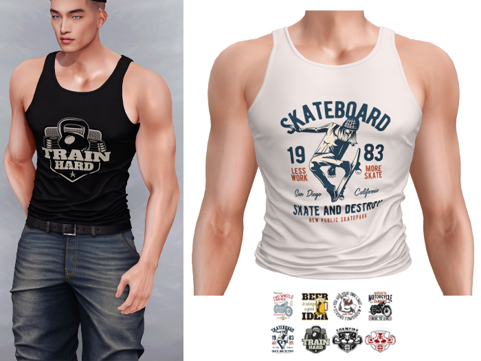 Mossu - Dylan Tank Top - White 