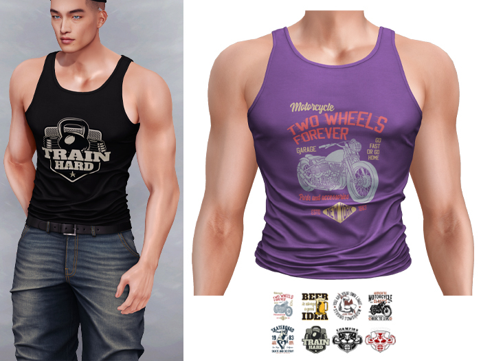 Mossu - Dylan Tank Top - Violet