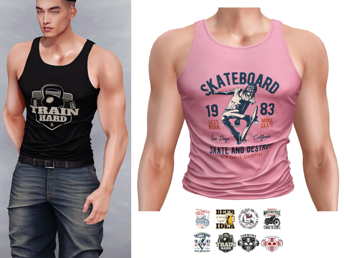 Mossu - Dylan Tank Top - Pink 