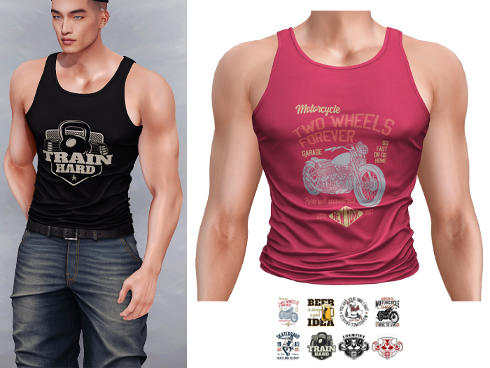 Mossu - Dylan Tank Top - Fuchsia 