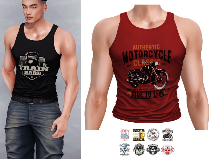 Mossu - Dylan Tank Top - Dark Red