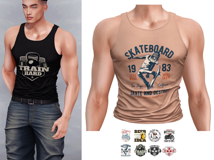 Mossu - Dylan Tank Top - Beige