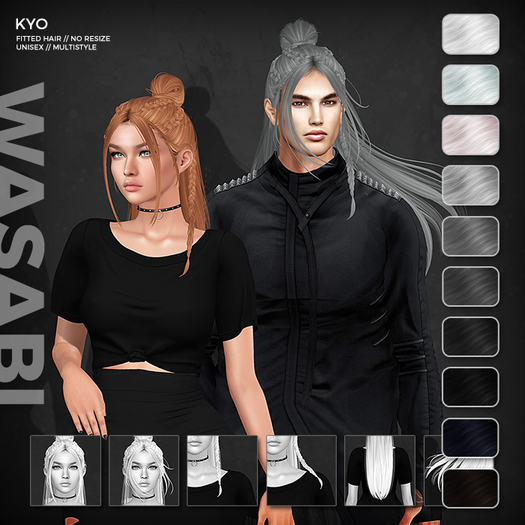 Wasabi // Kyo Hair - B&W