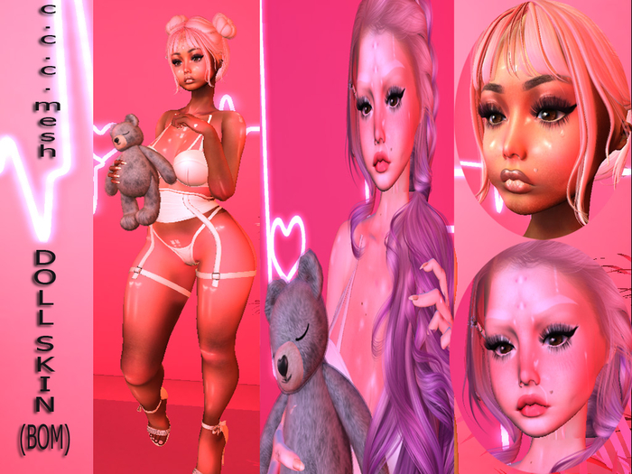 C.C.S. MESH-DOLL-LIGHT AND DARK SKIN(BOM)