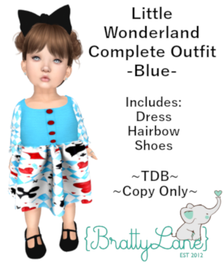 {BL}Wonderland Complete Outfit-Blue