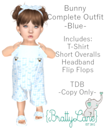 {BL}Bunny Complete Outfit-Blue