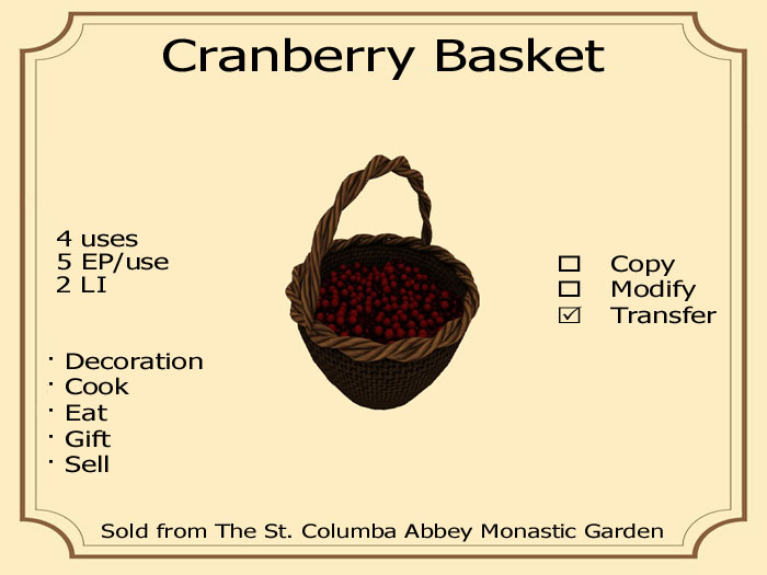 DFS Cranberry Basket