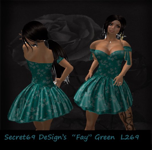 Tween Designs !!!...Dress " Fay" Green