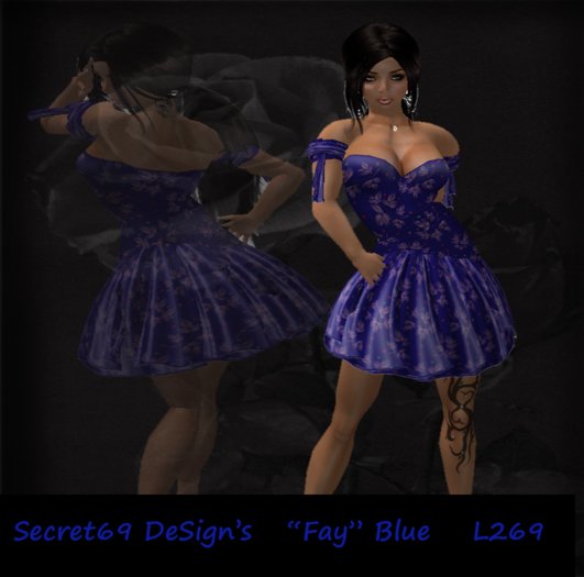 Tween Designs !!!...Dress " Fay" Blue