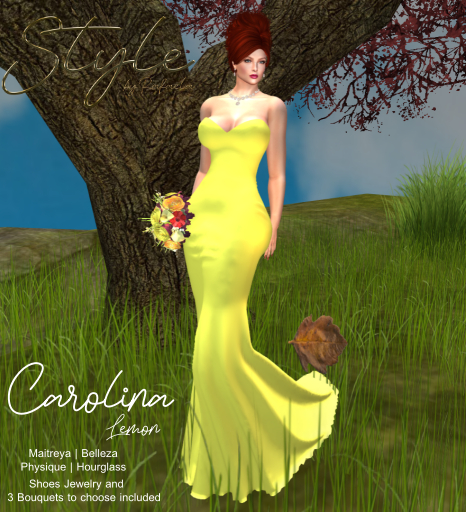 Style by Rafaela Carolina Lemon Bridesmaid Gown BOX