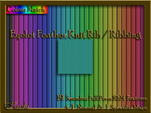 Eyelet Feather Knit Rib / Ribbing Seamless Texture Set