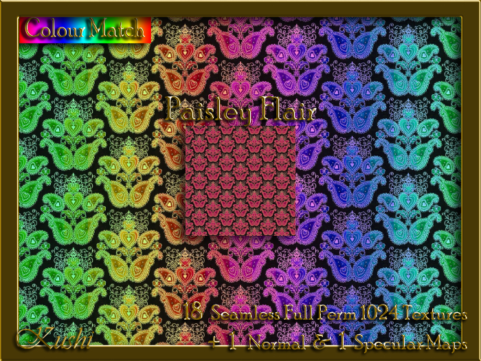 Paisley Flair Seamless Texture Set
