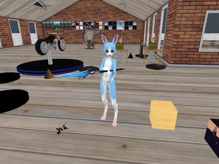 Never More  CrystalSpear blue and gold Physical Hunting weapon